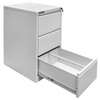 Szafka metalowa kartotekowa Mega-M J-3/S 3 szuflady A4 szara S-46 cm G-62 cm H- 103 cm skręcana N