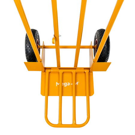 Wózek młynarka wklęsły z rozkładną platformą Mega-M (MTP003451) 200kg żółty karton N