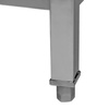 Zlew ze stali nierdzewnej jednokomorowy przyścienny z półką Mega-M S-80 cm G-70 cm H-85 cm N