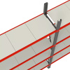 Regał magazynowy 4-półkowy Mega-M FORTIS H-240 cm L-217 cm G-50 cm moduł bazowy N