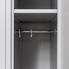 Szafka ubraniowa BHP Mega-M J-90 3 drzwiowa szara S-90 cm G-50 cm H-180 cm skręcana N