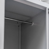 Szafka ubraniowa skrytkowa BHP Mega-M J-80/4 4 drzwiowa szara S-80 cm G-50 cm H-180 cm skręcana N