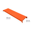 Regał metalowy magazynowy 5-półkowy Mega-M FORTIS LIGHT H-200 cm L-200 cm G-50 cm moduł bazowy