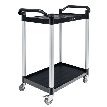 Wózek gastronomiczny kelnerski 80x40x95 cm Mega-M 2 półki tworzywo sztuczne