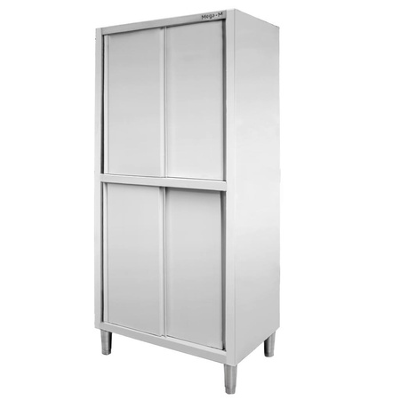 Szafa ze stali nierdzewnej przelotowa dzielona Mega-M S-80 cm G-50 cm H-200 cm N