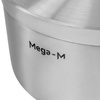 Rondel gastronomiczny wysoki z pokrywką Mega-M PRO 8l śr. 26 cm x h 14,5 cm N