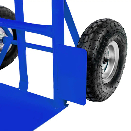 Rozkładany wózek transportowy 2w1 magazynowy młynarka taczkowy Mega-M 250kg niebieski