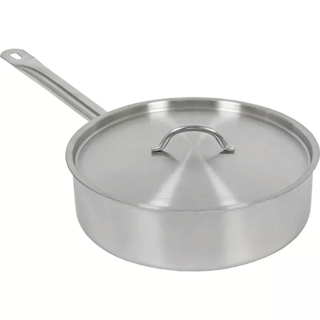 Rondel z pokrywką ze stali nierdzewnej Mega-M 5,5L 28x5,5 cm