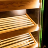 Regał na pieczywo Mega-M moduł z szybą LED H-205 cm L-100 cm G-58 cm czarny / dąb kraft N