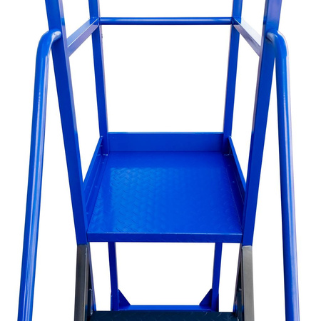Drabina magazynowa przejezdna Mega-M STANDARD H-100 cm 4 stopnie N