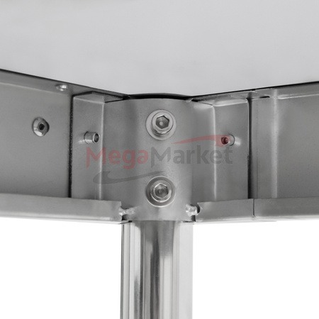 Stół gastronomiczny Mega-M 80X70 /2półki/1R/MDF/ N