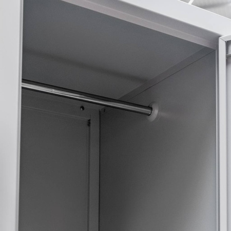 Szafka skrytkowa BHP Mega-M 4 skrytki 80x50x180 cm szara