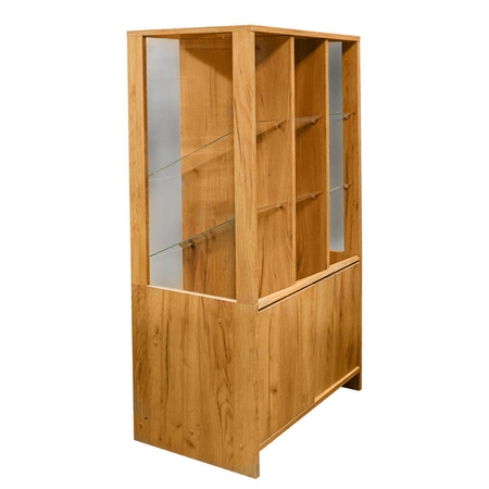 Witryna sklepowa na ciastka i cukierki H-137 cm L-67 cm G-44 cm dąb kraft