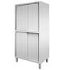 Szafa ze stali nierdzewnej przelotowa dzielona Mega-M S-80 cm G-50 cm H-180 cm N