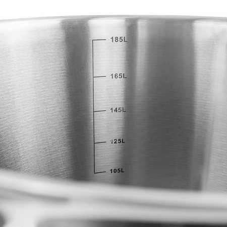 Garnek ze stali nierdzewnej AISI 443 wysoki z pokrywką Mega-M PRO 198L 60x70 cm