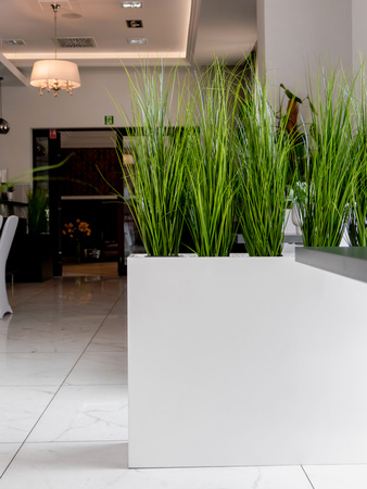 Skrzynia kwiatowa Mega-M H-70 cm L-135 cm G-30 cm Biel Mirror Gloss