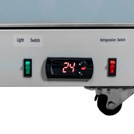 Witryna chłodnicza 1-drzwiowa 501L Mega-M DIEGO R62 Prestige white oświetlenie LED