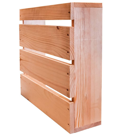 Skrzynka drewniana na pieczywo warzywa owoce Mega-M L-40 cm G-37 cm H-11 cm