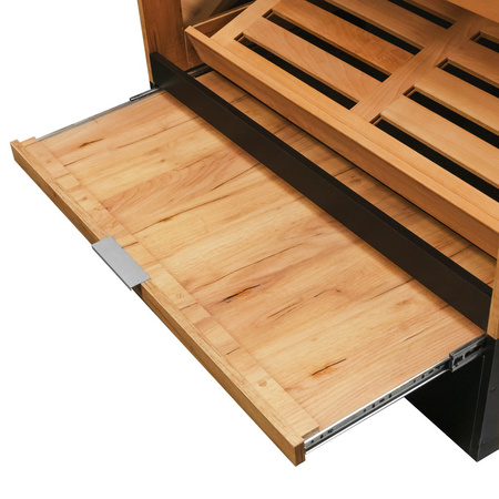 Regał na pieczywo Mega-M H-205 cm L-106.5 cm G-70 cm dąb kraft