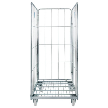 Rollkontener (rollcage, rollbox) wózek siatkowy transportowy Mega-M Universal trzy ściany ocynkowany