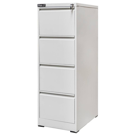 Szafka metalowa na dokumenty Mega-M 4 szuflady kartotekowa S-45 cm