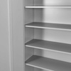 Szafa metalowa na dokumenty Mega-M J-120 szara S-120 cm G-40 cm H-185 cm skręcana N