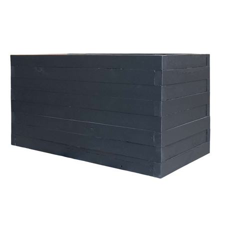 Donica kwiatowa drewniana Mega-M H-74 cm L-120 cm G-60 cm antracyt