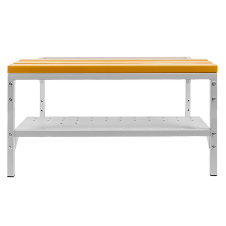 Podstawa z ławeczką WPC pod szafkę BHP wraz z półką na buty Mega-M 80x80x43 cm skręcana