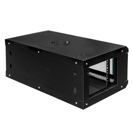 Szafa Rack Mega-M 19" 4U 240x600x350 wisząca czarny N