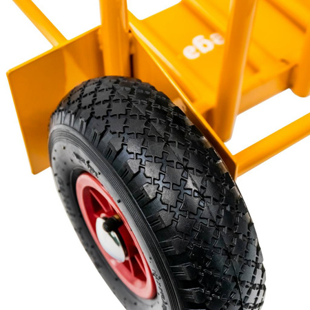 Wózek młynarka wklęsły z rozkładną platformą Mega-M (MTP003451) 200kg żółty karton N