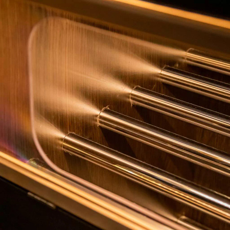 Regał na pieczywo H-180 cm L-125 cm G-60 cm plexi oświetlenie LED venge magia