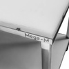Stół ze stali nierdzewnej przyścienny z płytą polietylenową,i półką Mega-M S-150 cm G-70 cm H-85 cm N