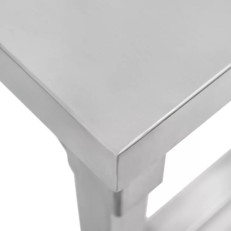 Stół ze stali nierdzewnej centralny składany Mega-M S-80 cm G-60 cm H-85 cm N