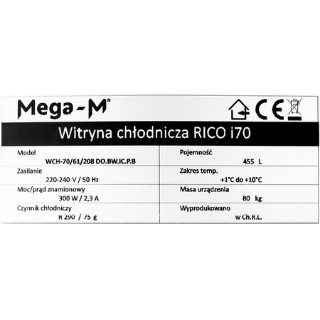 Witryna chłodnicza Mega-M RICO I70 N