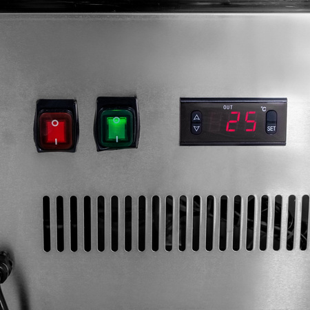 Witryna grzewcza nastawna Mega-M CLARA MINI S120 Inox