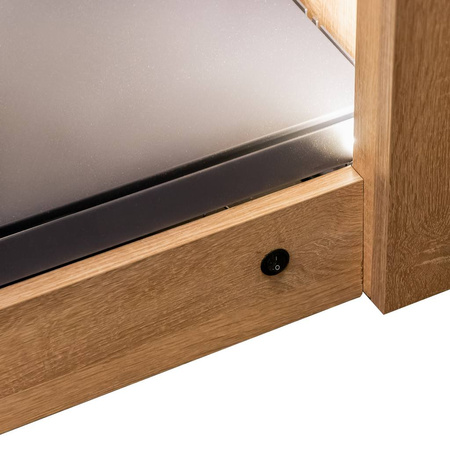 Regał na alkohol Mega-M H-248 cm L-207.5 cm G-72 cm dąb sonoma