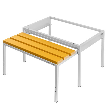Podstawa z wysuwaną ławeczką WPC pod szafkę BHP Mega-M J-80 S-80 cm G-80 cm H-43 cm skręcana N