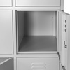 Szafka skrytkowa BHP Mega-M J-80/8 8 drzwiowa szara S-80 cm G-50 cm H-180 cm skręcana N