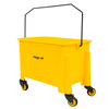 Wózek hotelowy do sprzątania Mega-M  jednowiaderkowy z prasą 20L żółty