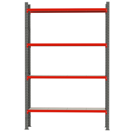 Regał magazynowy 4-półkowy Mega-M FORTIS H-240 cm L-217 cm G-40 cm moduł bazowy N