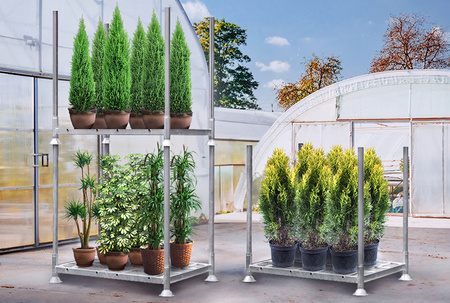 Manurack Mega-M paleta słupkowa 154,5x118x31 cm - pojedynczy mobilrack