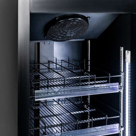 Witryna chłodnicza 1-drzwiowa 600L Mega-M DIEGO R62 Prestige black oświetlenie LED