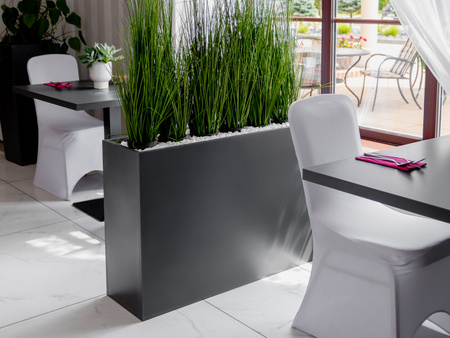 Skrzynia kwiatowa Mega-M H-70 cm L-135 cm G-30 cm Antracyt 0164