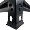 Regał magazynowy Mega-M PRO LOFT  H-180 cm L-90 cm G-40 cm 5 półek z MDF 6.2 mm okleina drewno 275 kg czarny