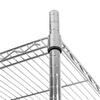 Regał chromowany gastronomiczny Mega-M 4-półkowy H-180 L-60 G-45 N