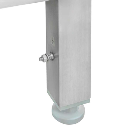 Zlew gastronomiczny spawany z komorą po lewej stronie i półką Mega-M 180x60x85 cm stal nierdzewna