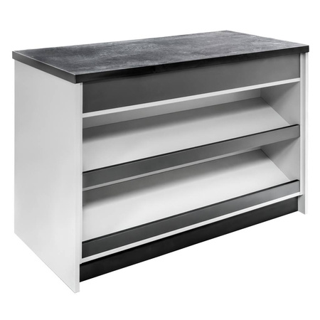 Lada sklepowa sprzedażowa impulsowa Mega-M H-90 cm L-120 cm G-60 cm jasny szary