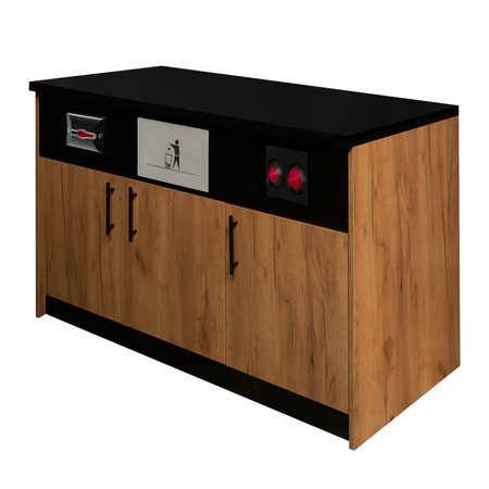 Szafka pod ekspres do kawy Mega-M moduł H-92 cm L-154 cm G-60 cm dąb kraft N