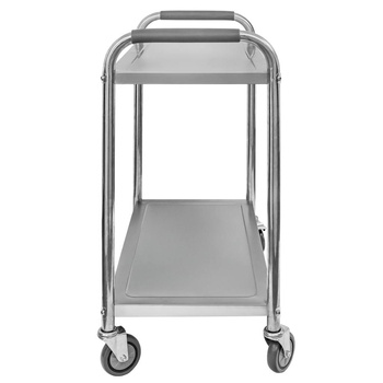 Wózek gastronomiczny kelnerski 75x40x90 cm Mega-M STANDARD 2 półki stal nierdzewna