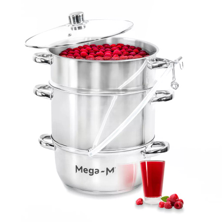 Sokownik parowy Mega-M stal nierdzewna 8l N